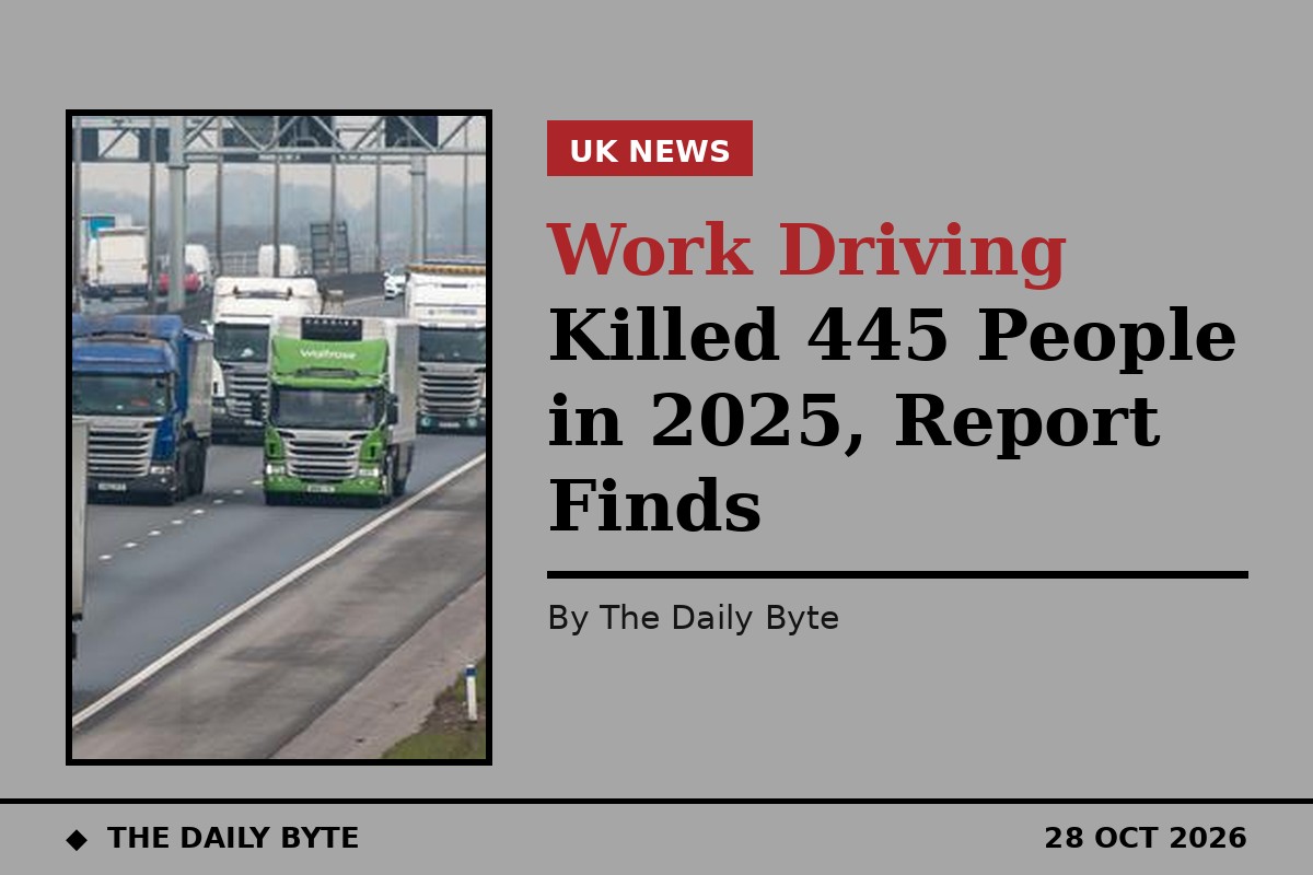 Lorry driving on a UK motorway