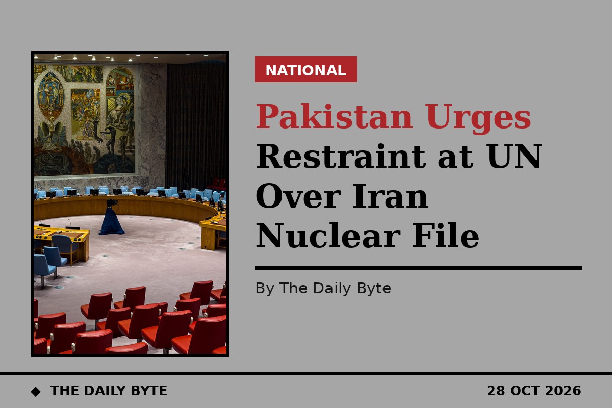 Pakistan Urges Restraint at UN Over Iran Nuclear File