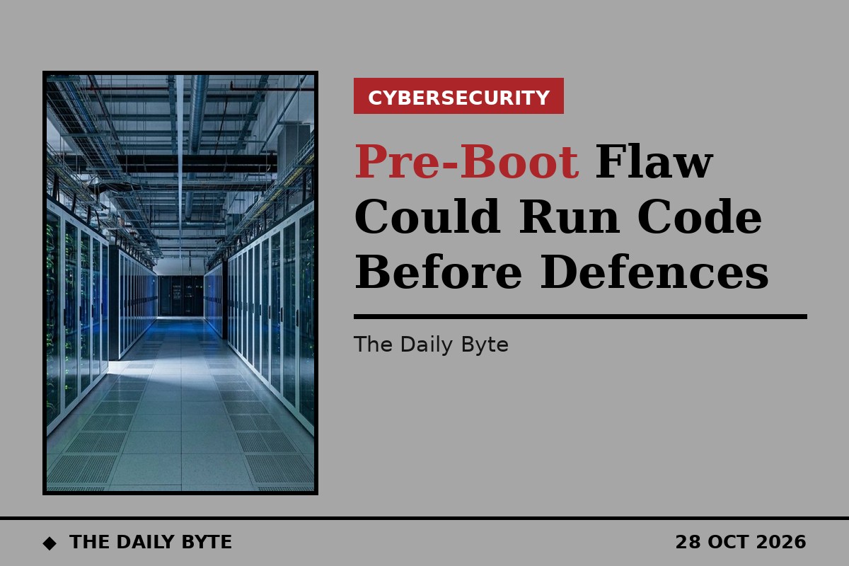 Pre-Boot Flaw Could Run Code Before Defences