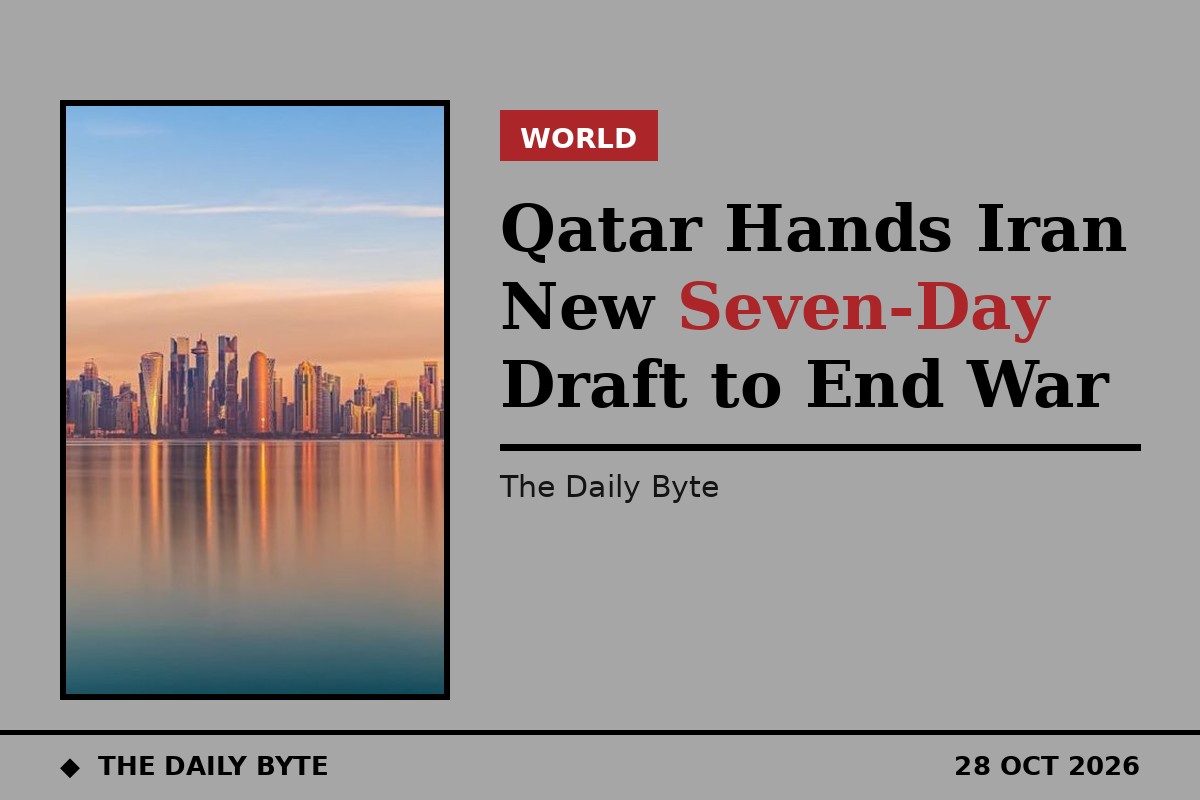 Qatar Hands Iran New Seven-Day Draft to End War