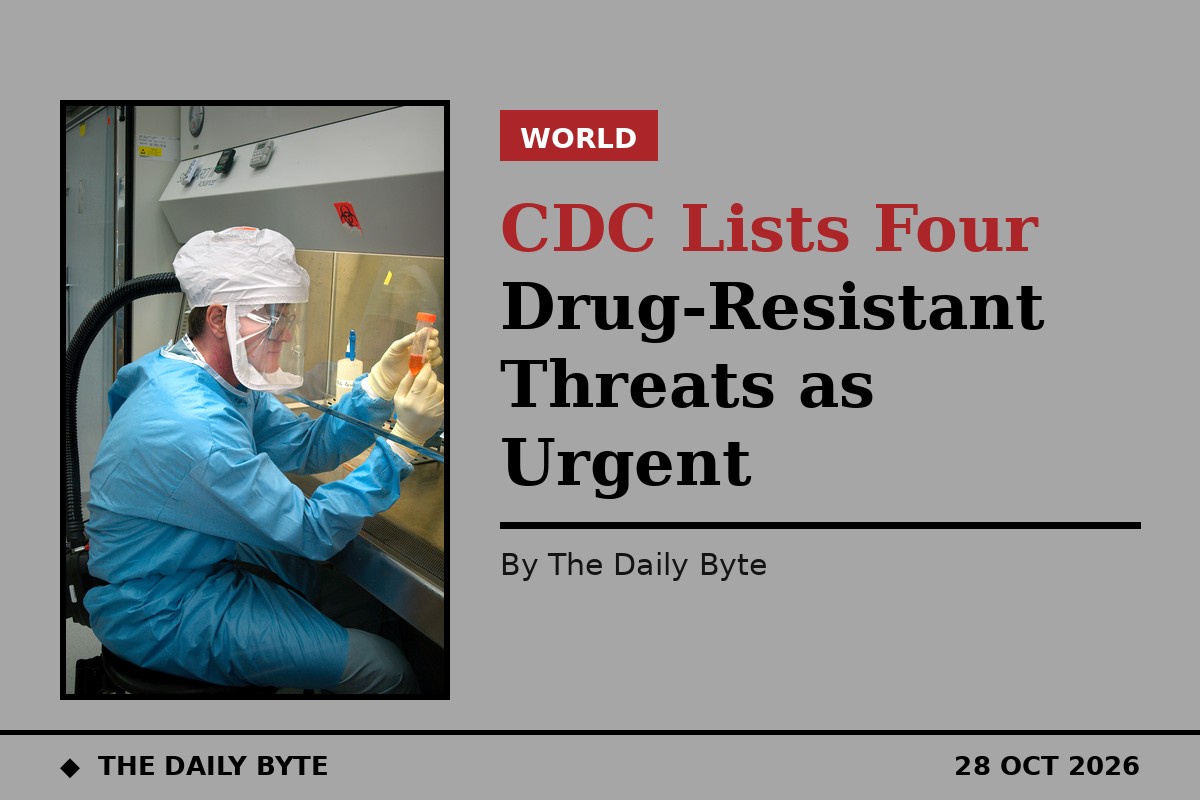 CDC Lists Four Drug-Resistant Threats as Urgent