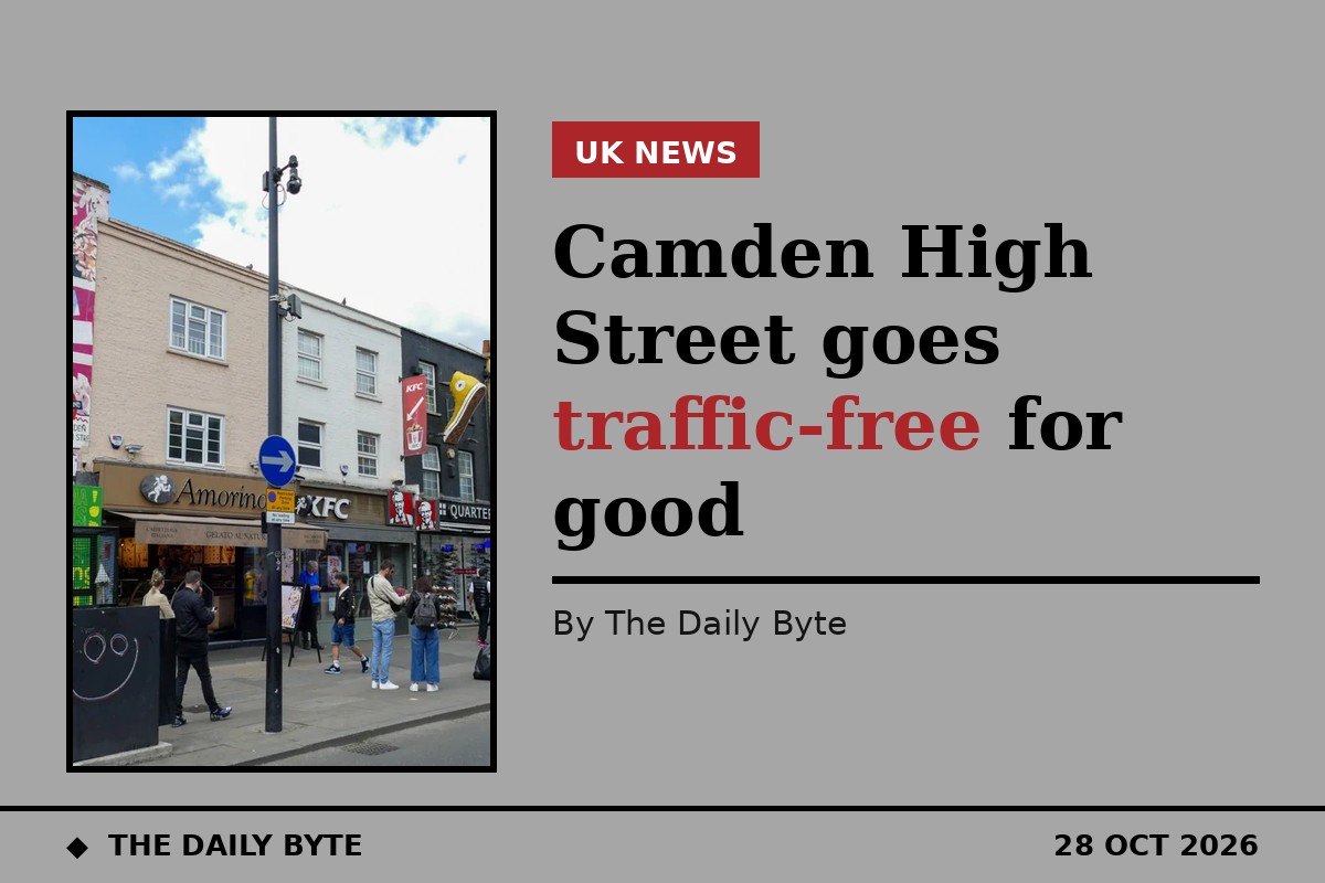 Camden High Street goes traffic-free for good