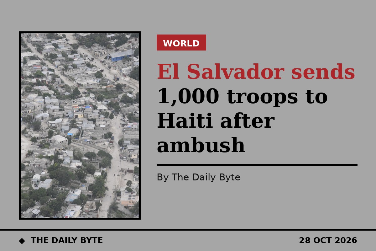El Salvador sends 1,000 troops to Haiti after ambush