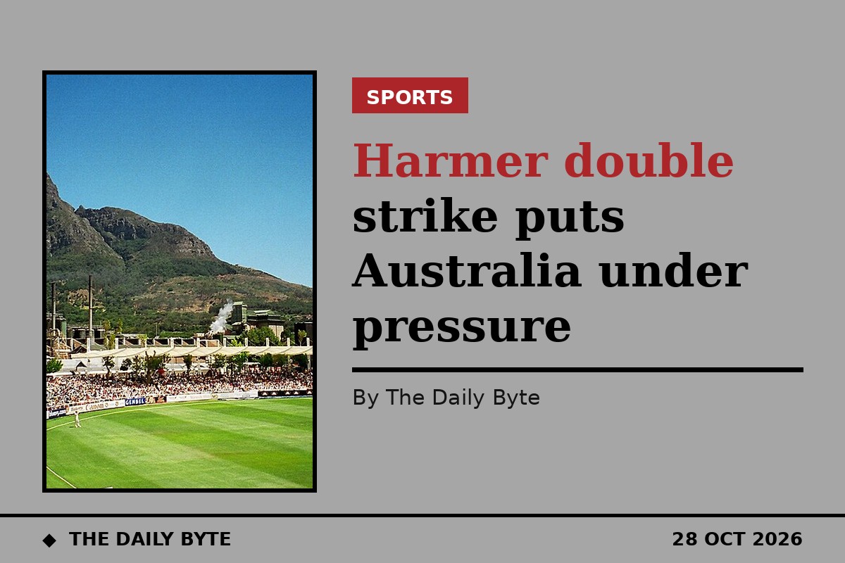 Harmer double strike puts Australia under pressure