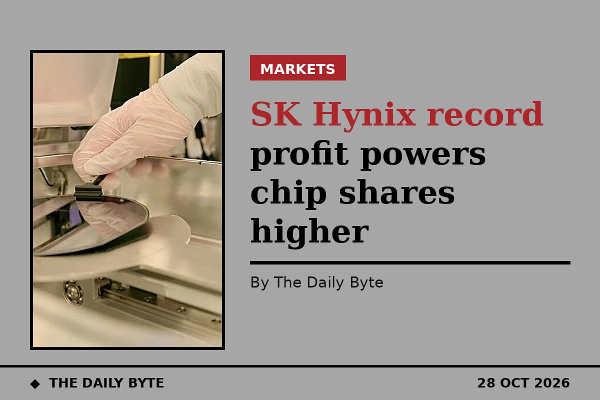 SK Hynix record profit powers chip shares higher
