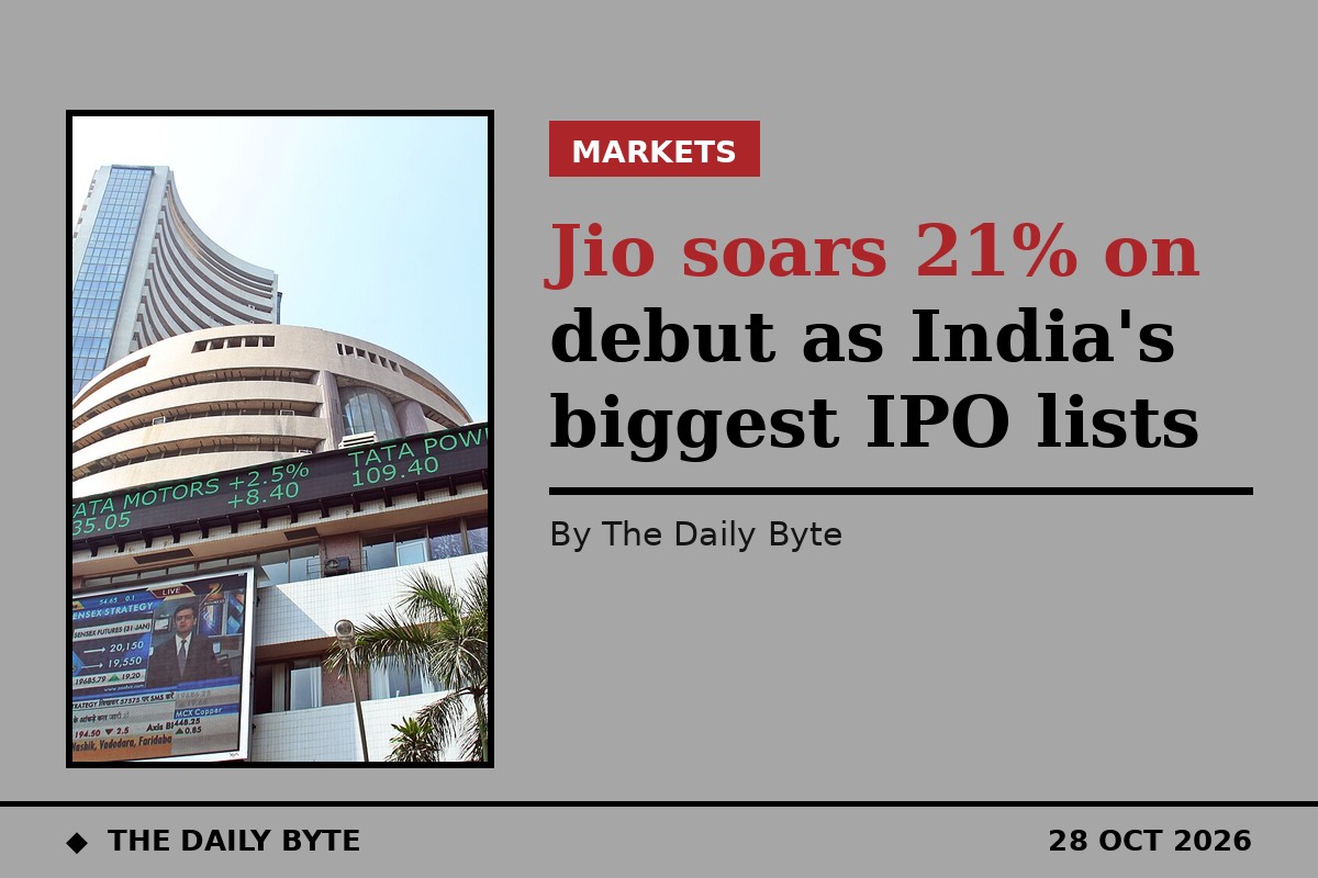 The Bombay Stock Exchange building at Dalal Street, Mumbai (generic illustration)