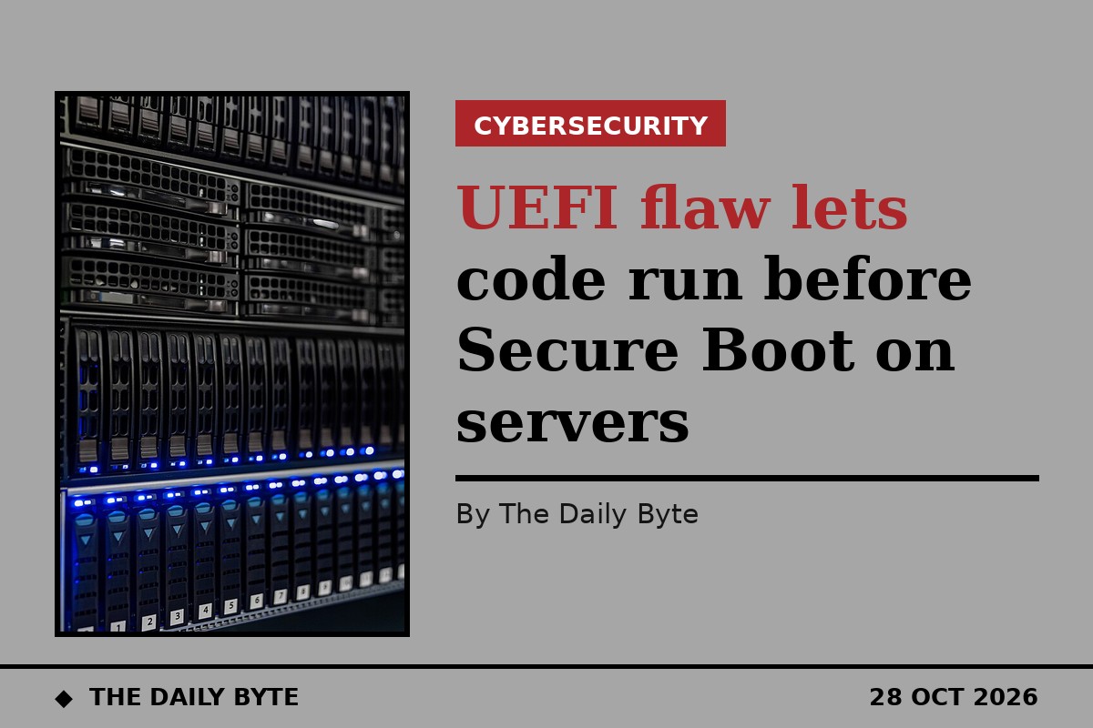 UEFI flaw lets code run before Secure Boot on servers