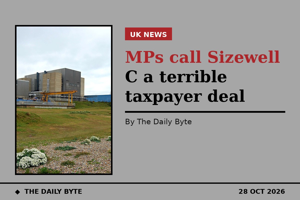 MPs call Sizewell C a terrible taxpayer deal