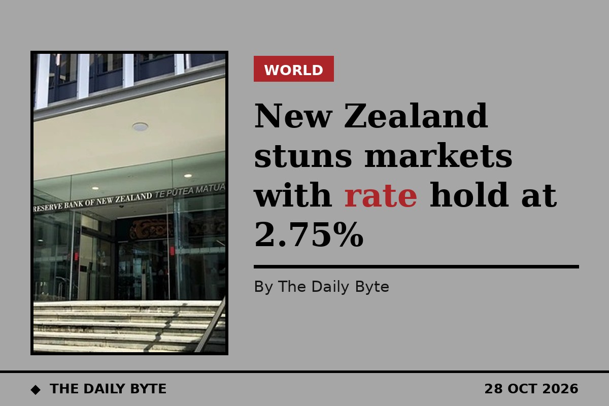 New Zealand stuns markets with rate hold at 2.75%