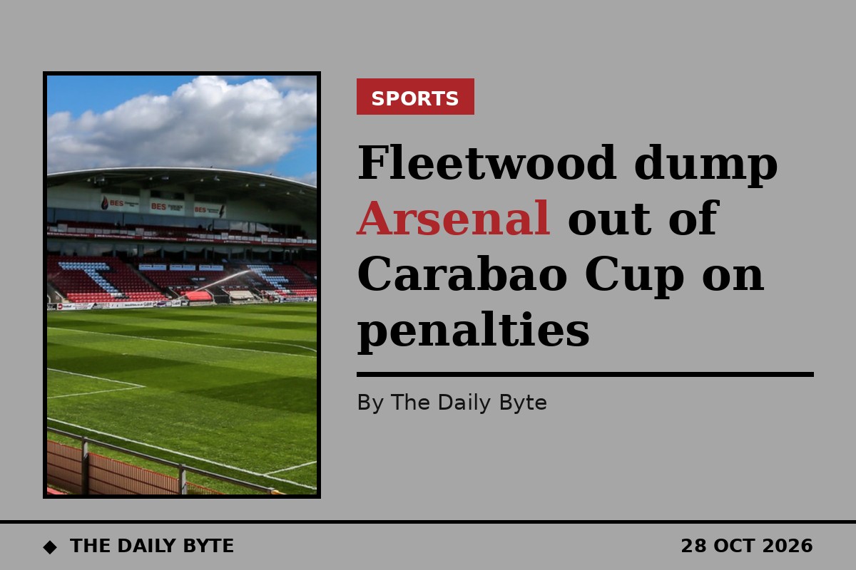 Fleetwood dump Arsenal out of Carabao Cup on penalties