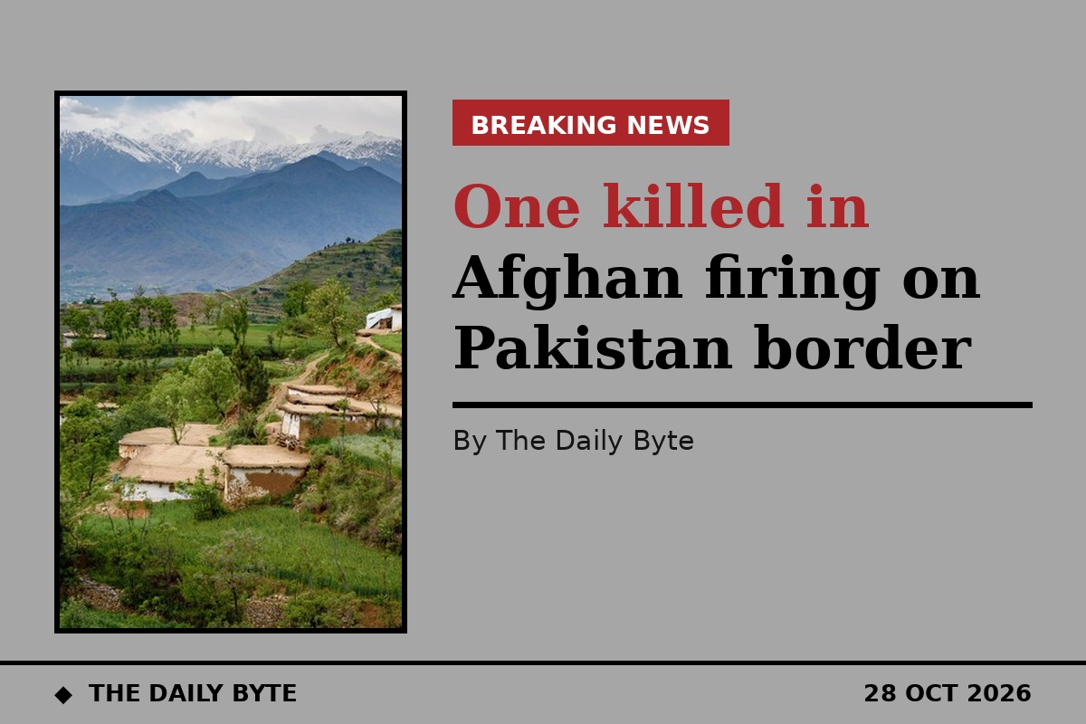 One killed in Afghan firing on Pakistan border
