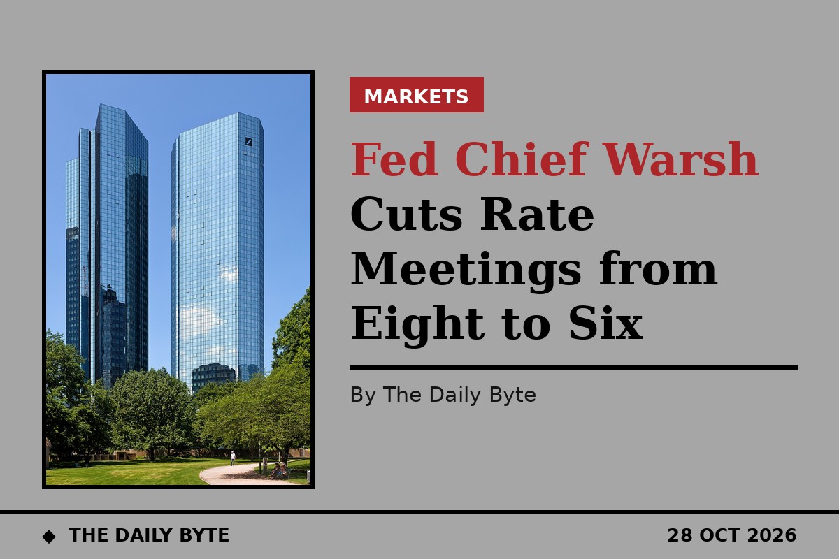 Fed Chief Warsh Cuts Rate Meetings from Eight to Six