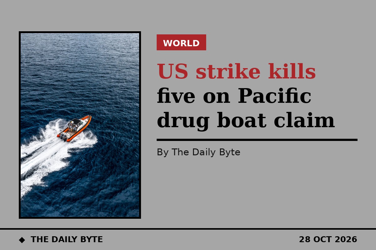 US strike kills five on Pacific drug boat claim