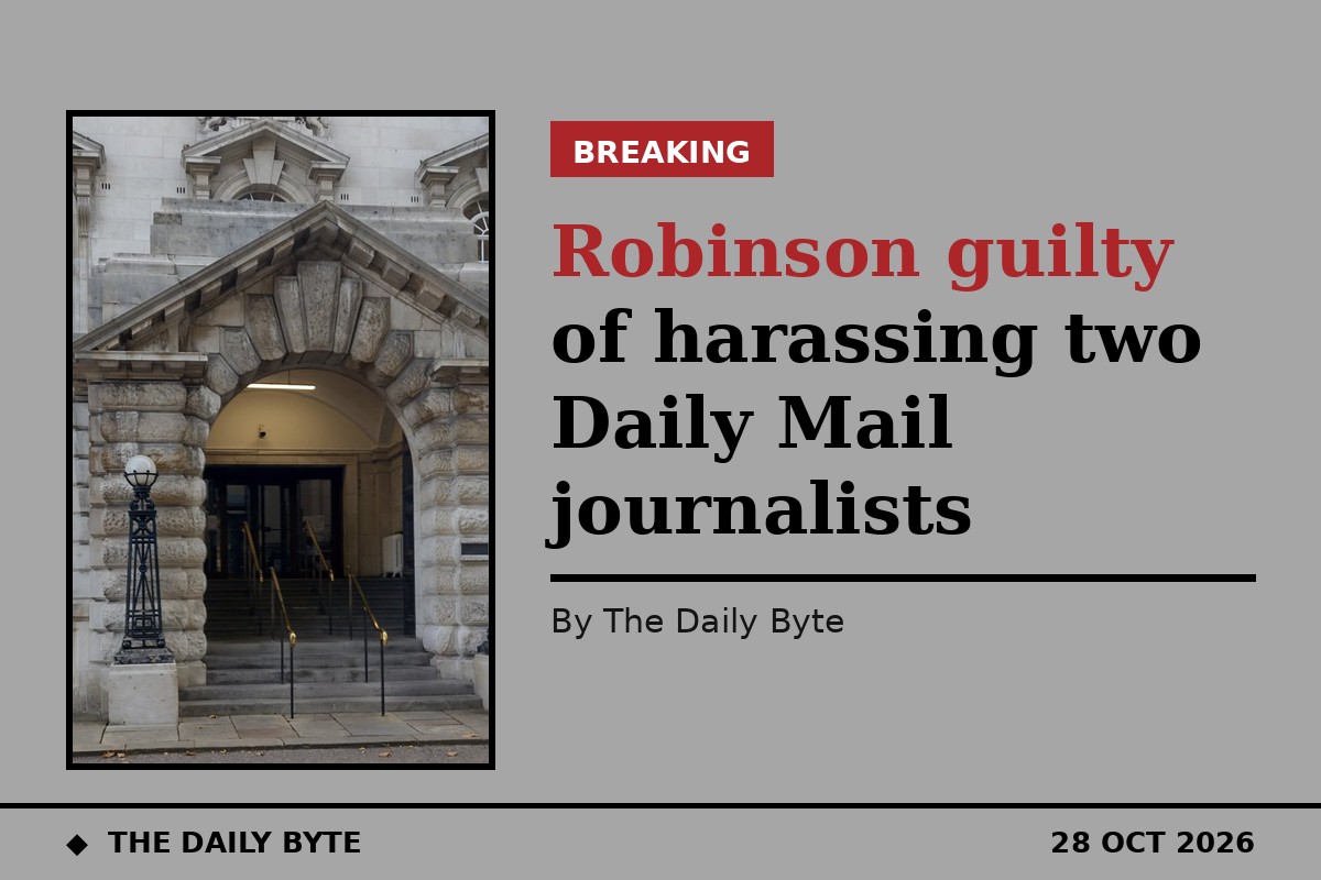 Robinson guilty of harassing two Daily Mail journalists