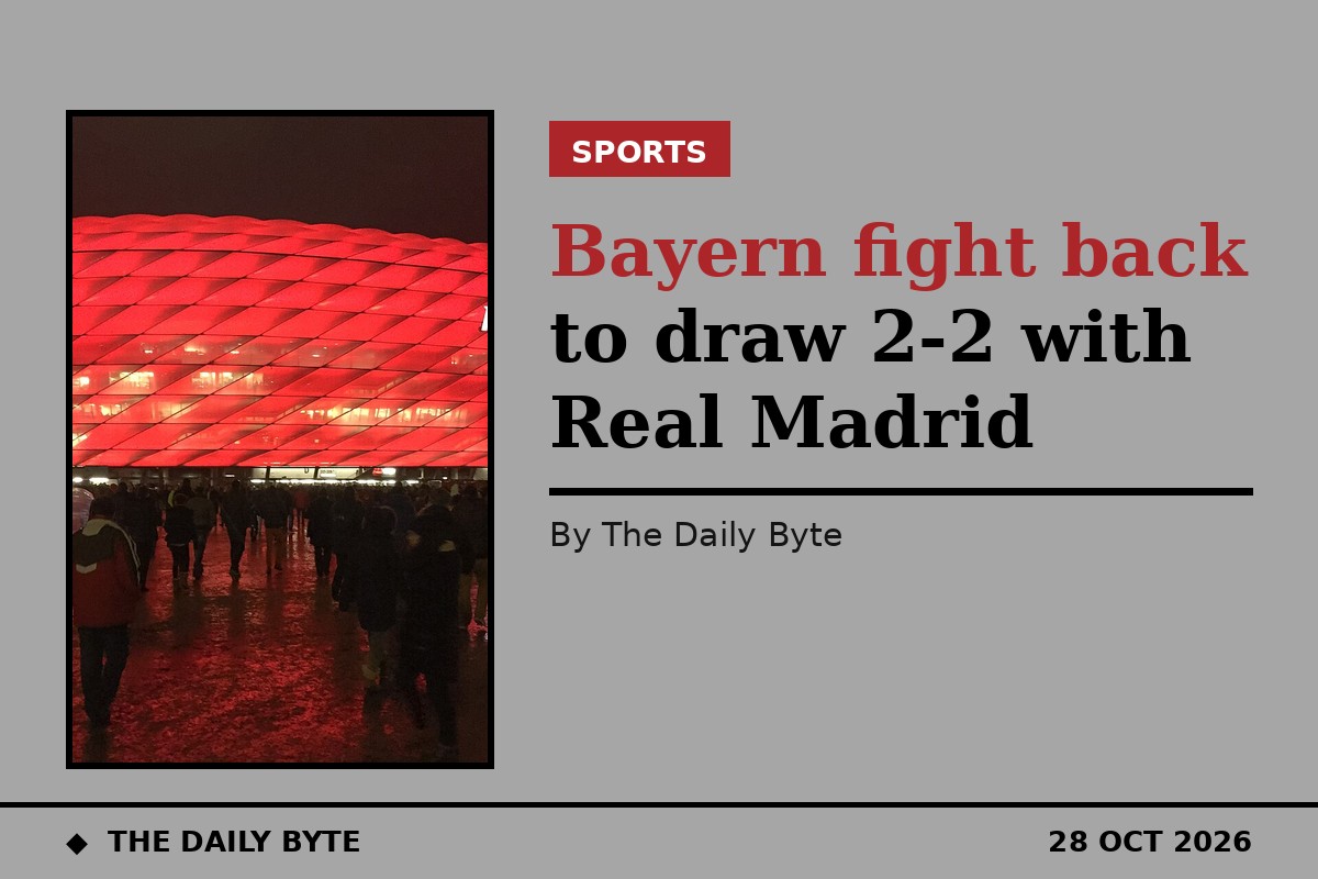 Bayern fight back to draw 2-2 with Real Madrid