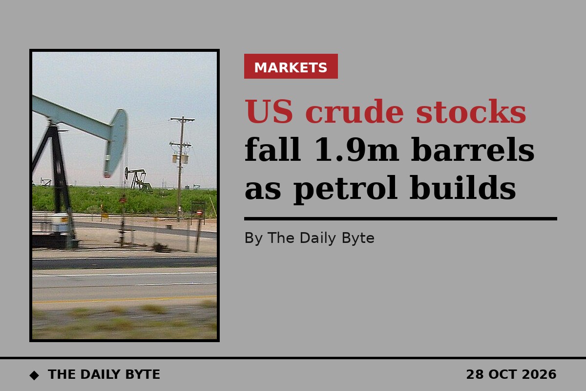 US crude stocks fall 1.9m barrels as petrol builds