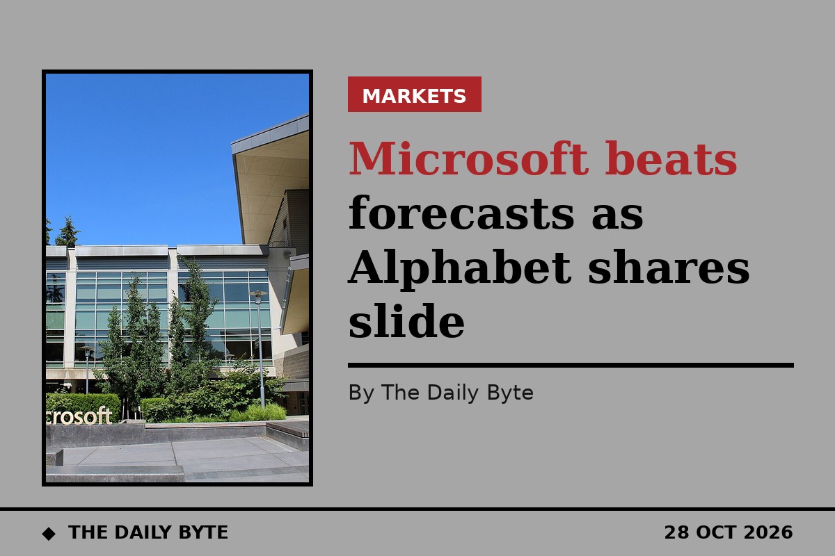 Microsoft beats forecasts as Alphabet shares slide