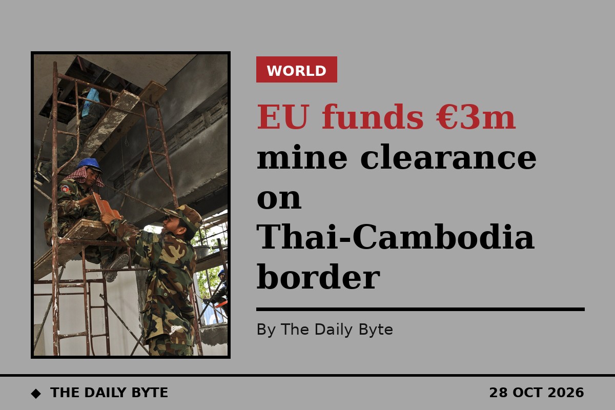 EU funds €3m mine clearance on Thai-Cambodia border