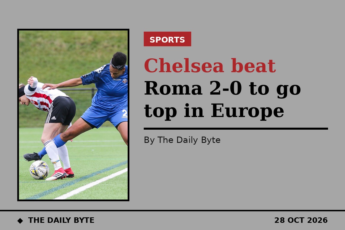 Chelsea beat Roma 2-0 to go top in Europe