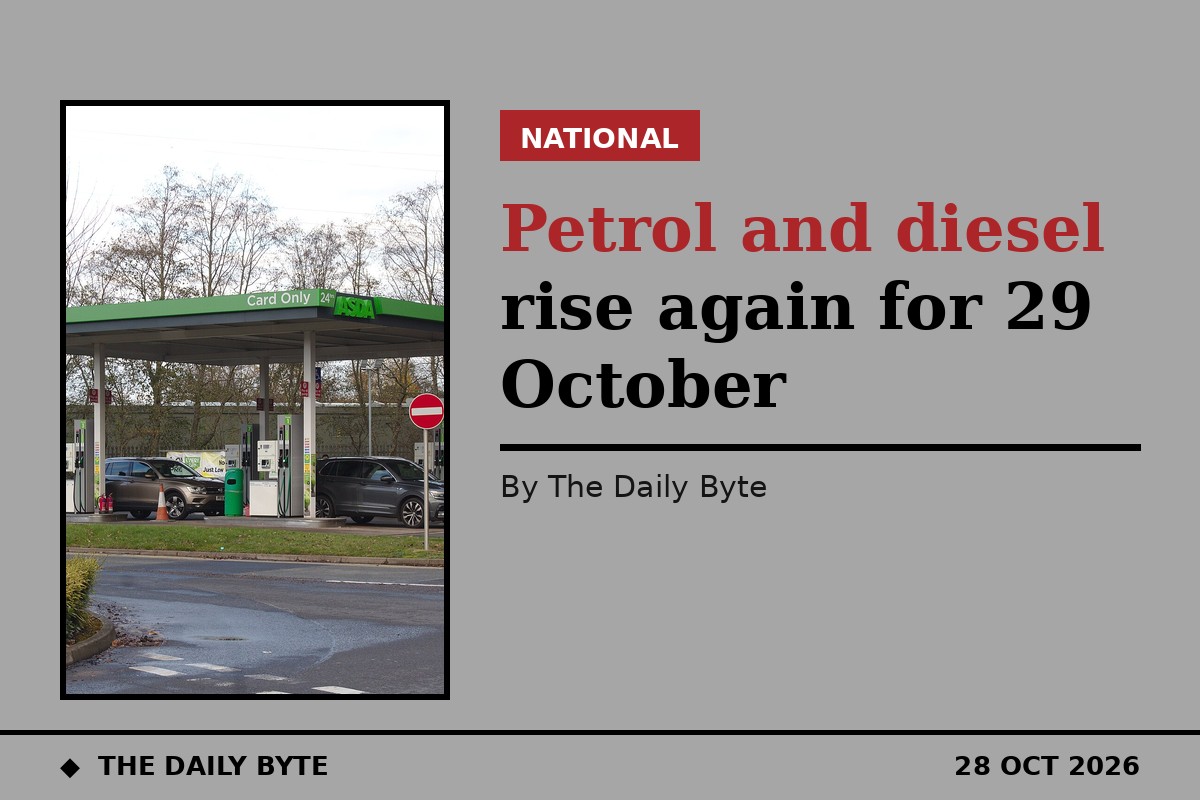 Petrol and diesel rise again for 29 October