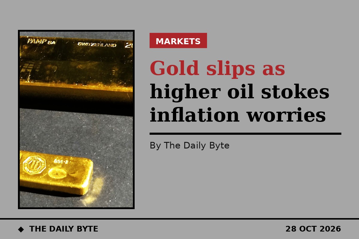 Gold slips as higher oil stokes inflation worries