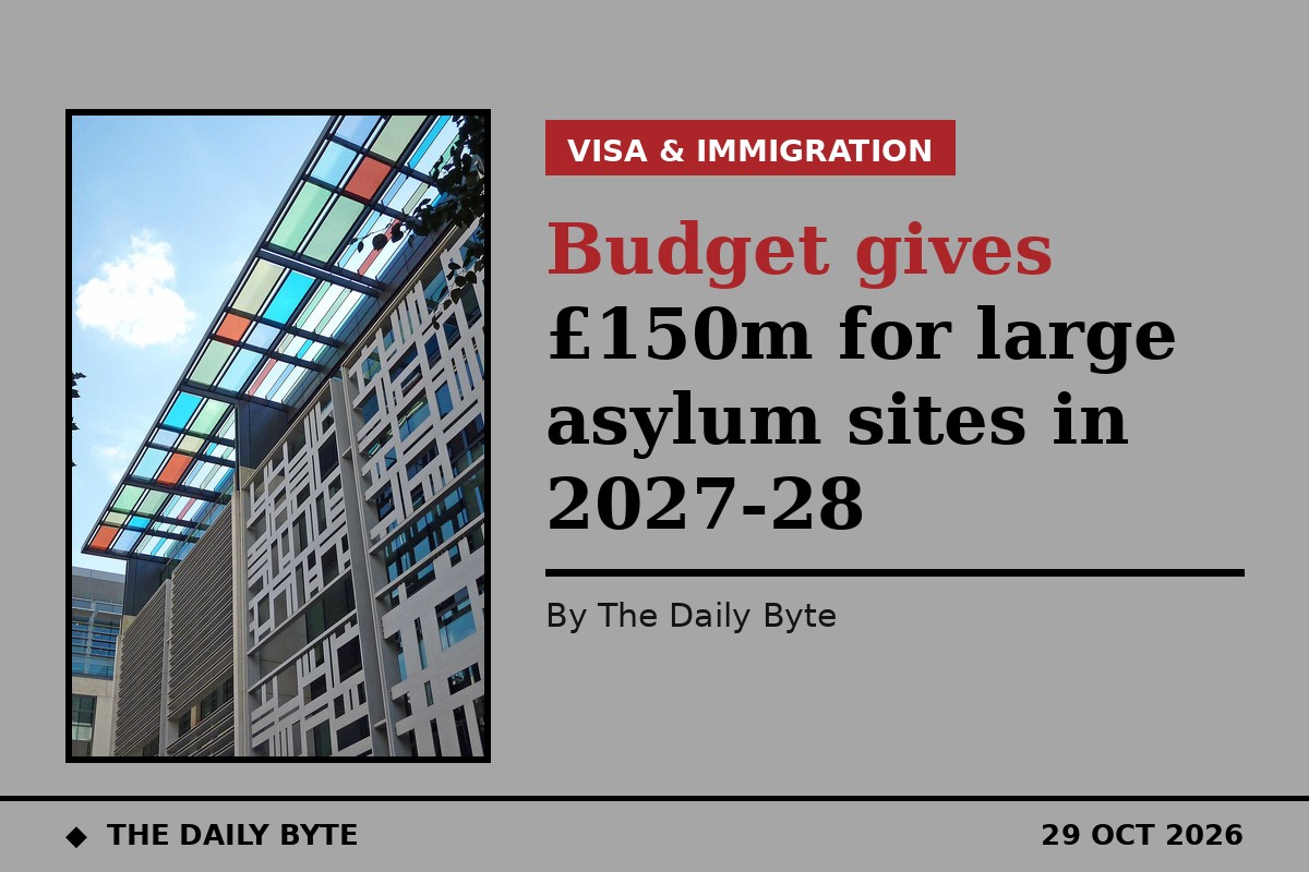 Budget gives £150m for large asylum sites in 2027-28