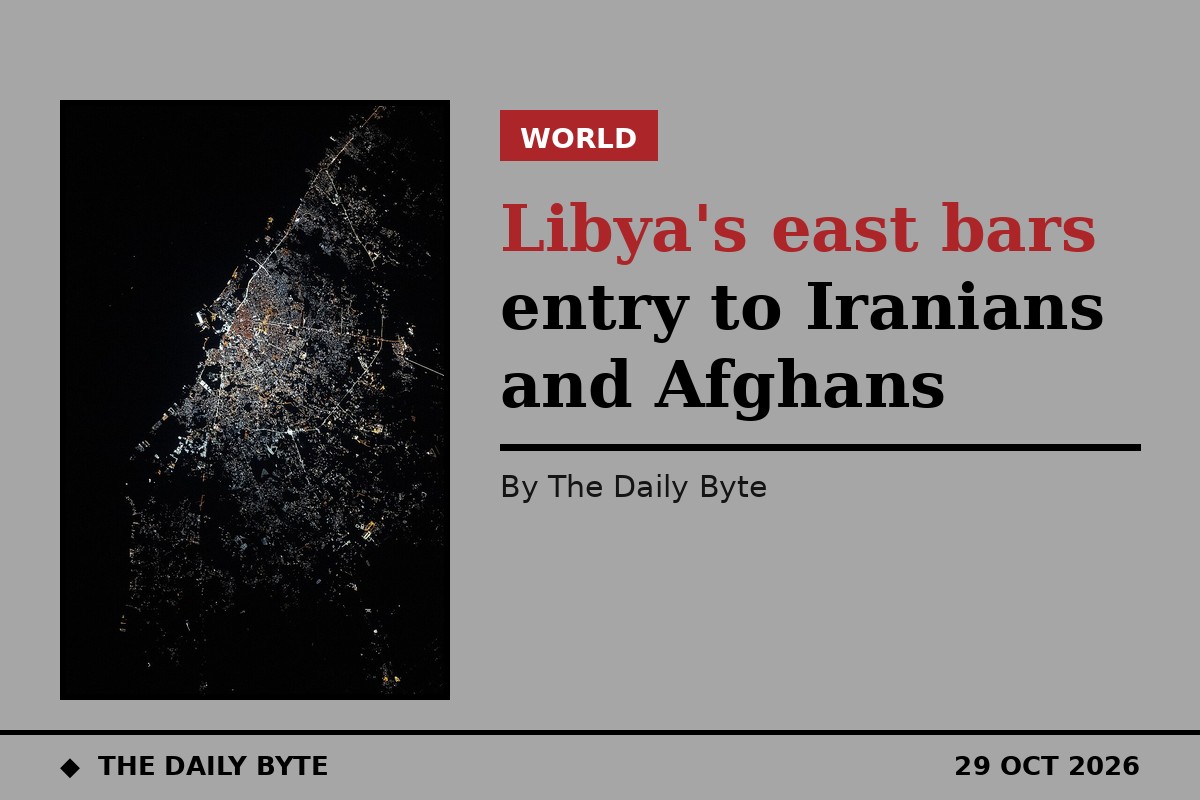 Libya's east bars entry to Iranians and Afghans