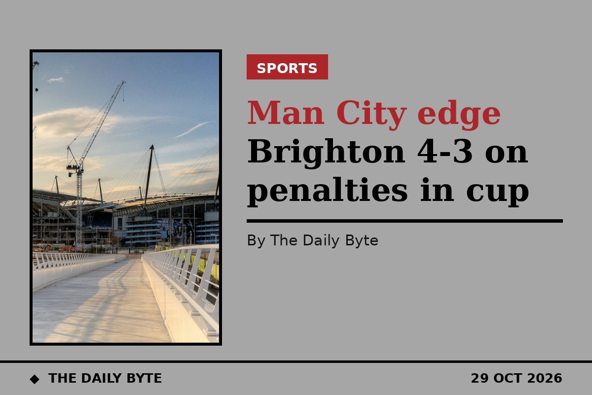 Man City edge Brighton 4-3 on penalties in cup