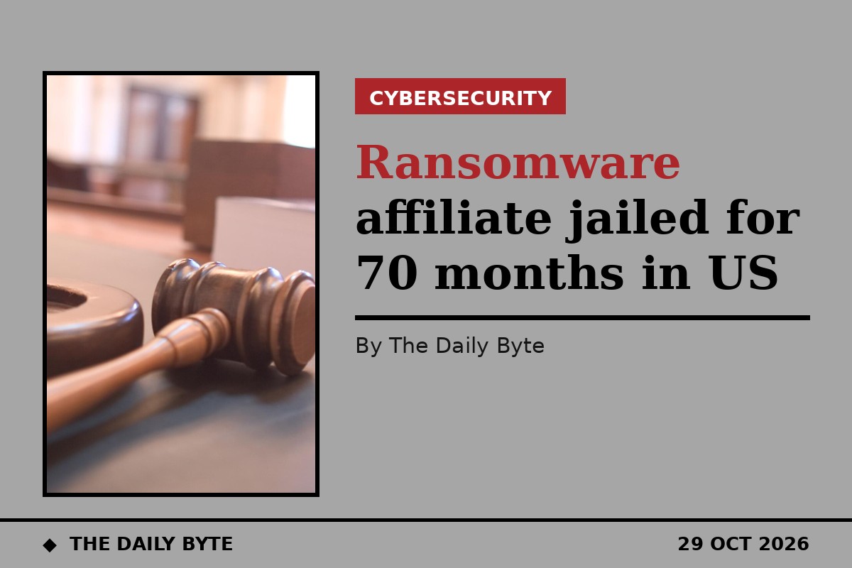 Ransomware affiliate jailed for 70 months in US