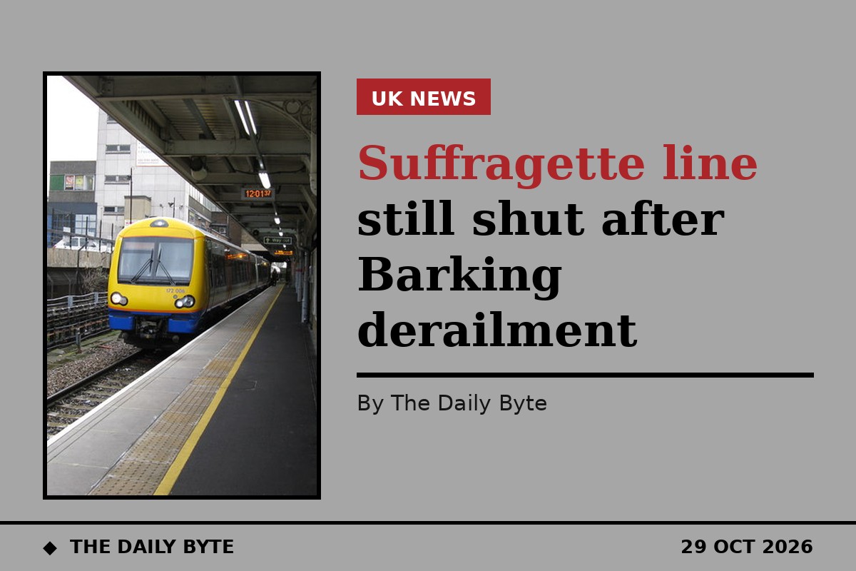 Suffragette line still shut after Barking derailment