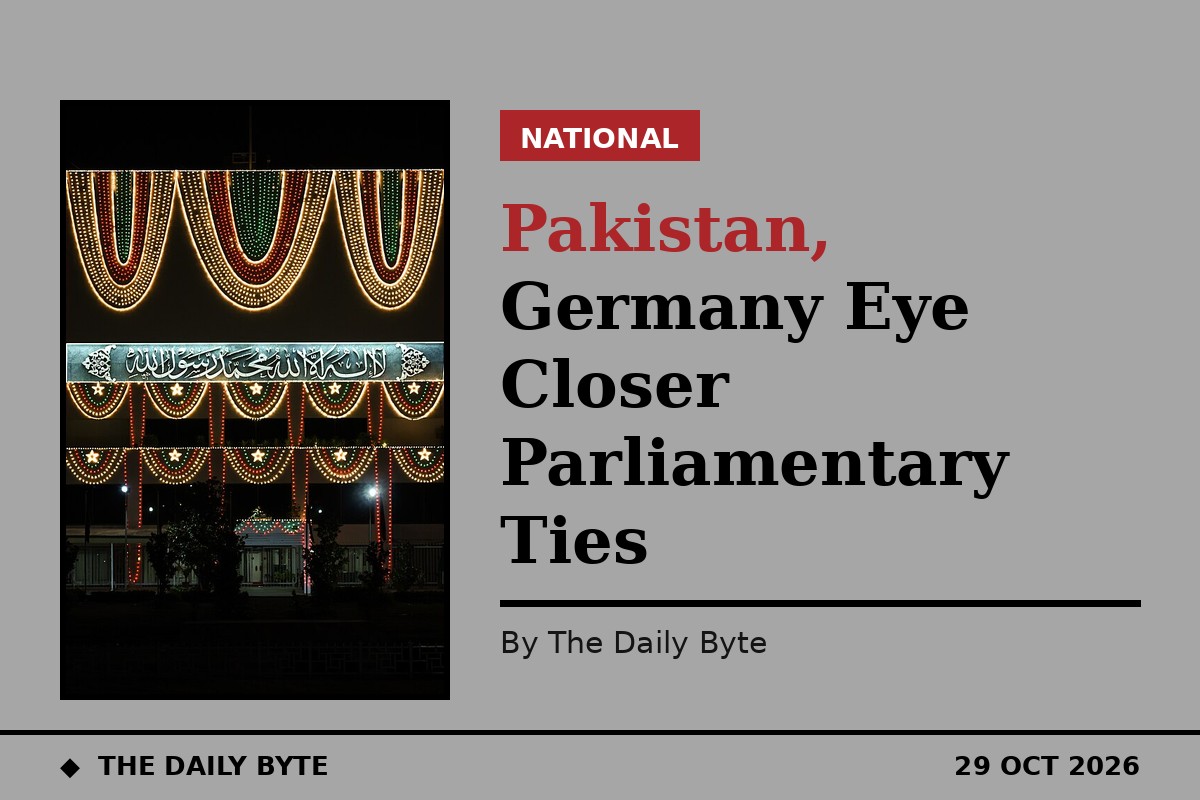 Pakistan, Germany Eye Closer Parliamentary Ties