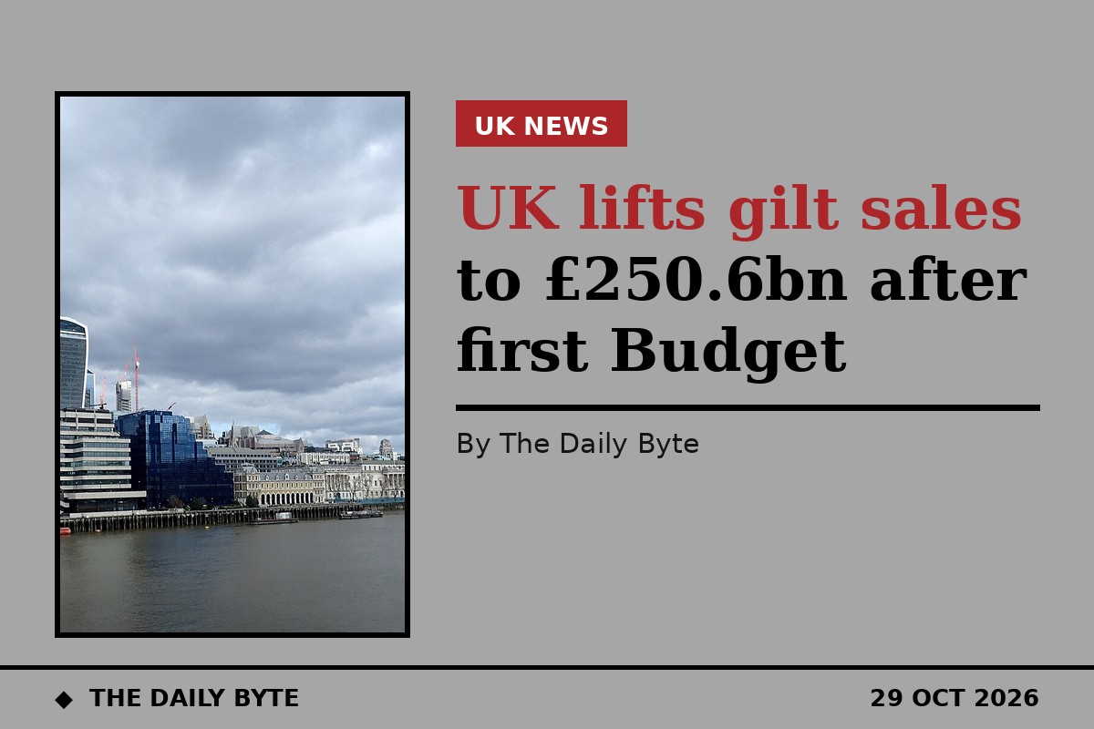 UK lifts gilt sales to £250.6bn after first Budget