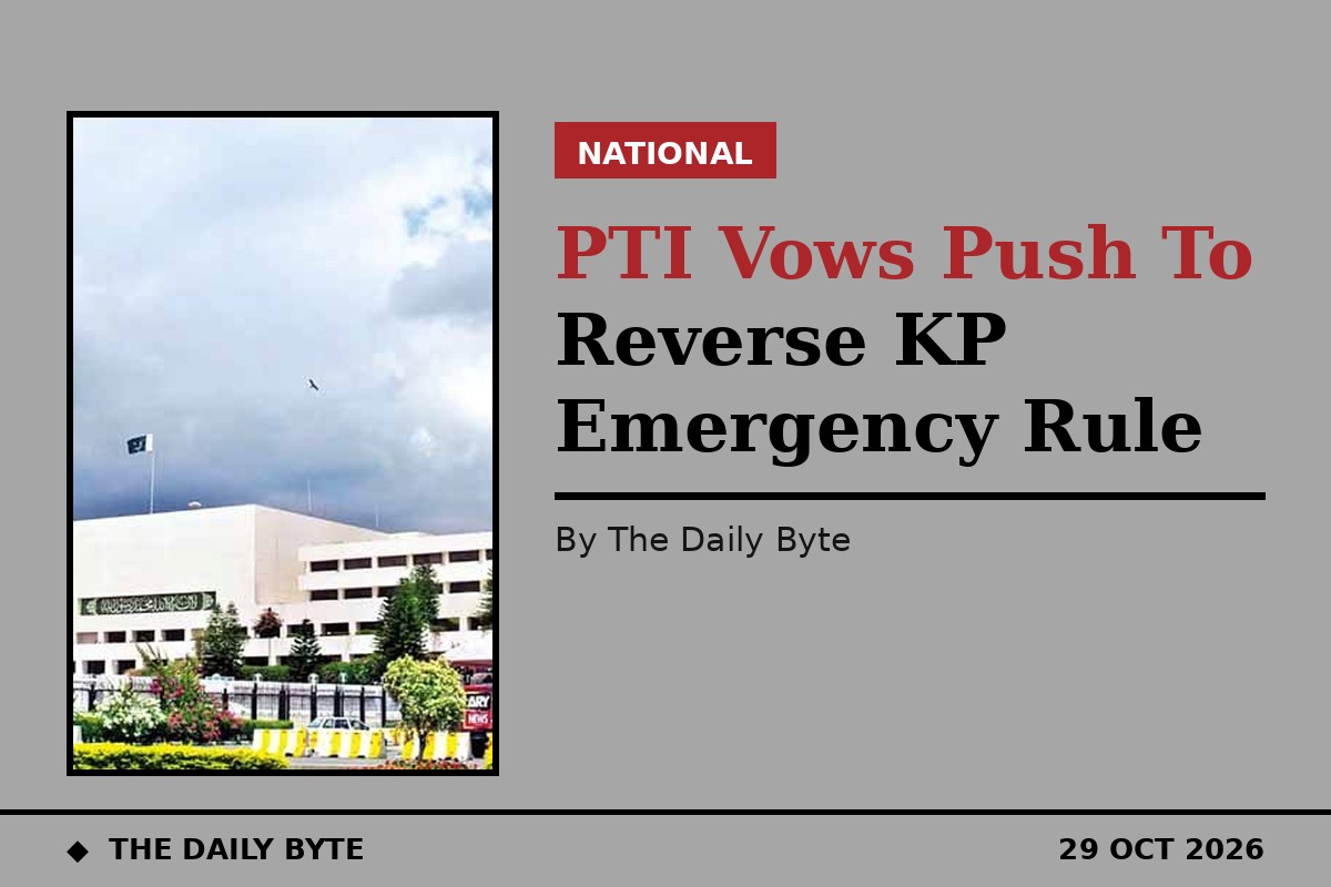 PTI Vows Push To Reverse KP Emergency Rule