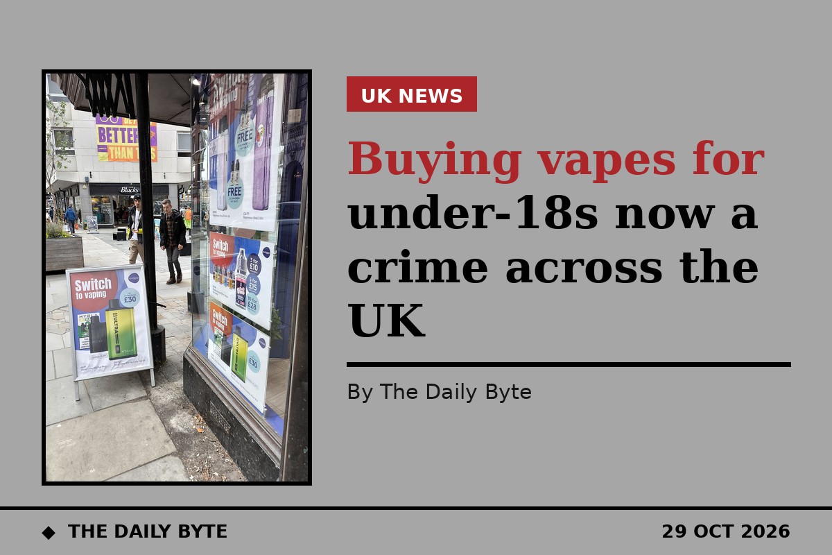 Buying vapes for under-18s now a crime across the UK