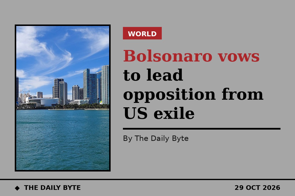 Bolsonaro vows to lead opposition from US exile