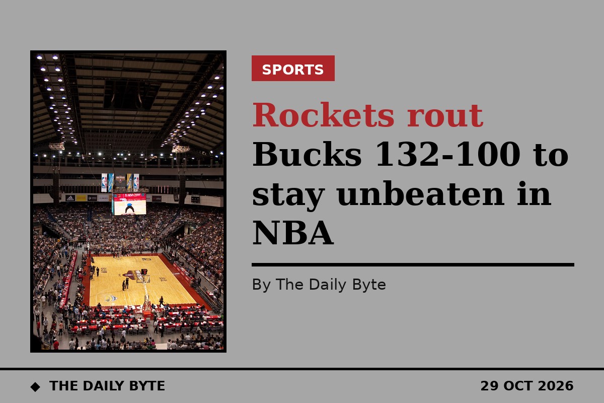 An NBA game in progress (generic photo; not the 28 October Rockets-Bucks game)