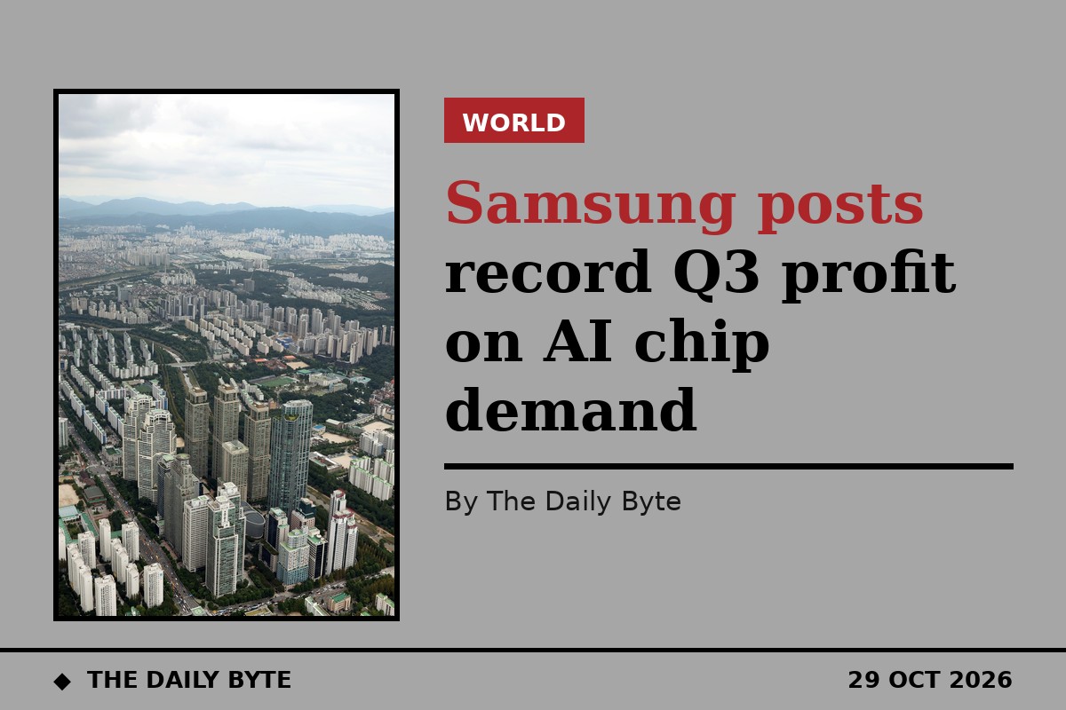 Samsung posts record Q3 profit on AI chip demand