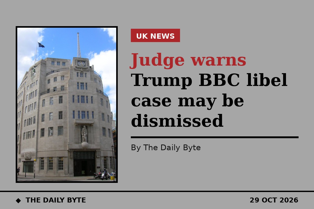 Judge warns Trump BBC libel case may be dismissed