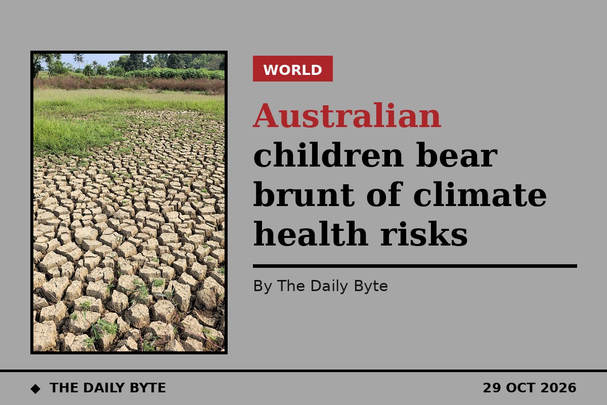 Australian children bear brunt of climate health risks