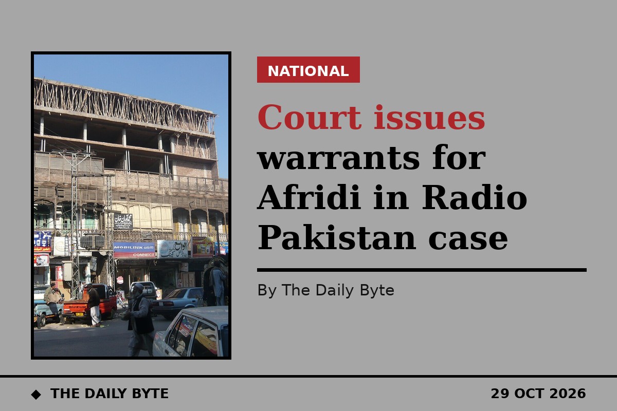 Court issues warrants for Afridi in Radio Pakistan case