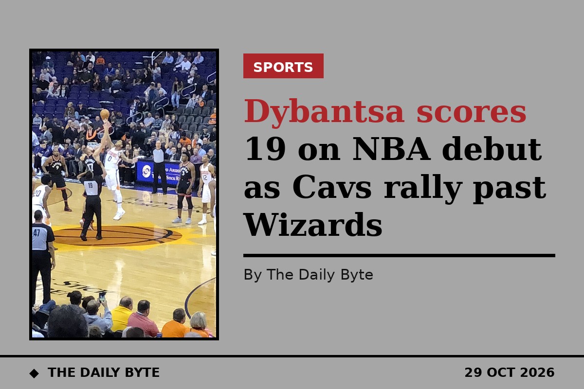 Dybantsa scores 19 on NBA debut as Cavs rally past Wizards