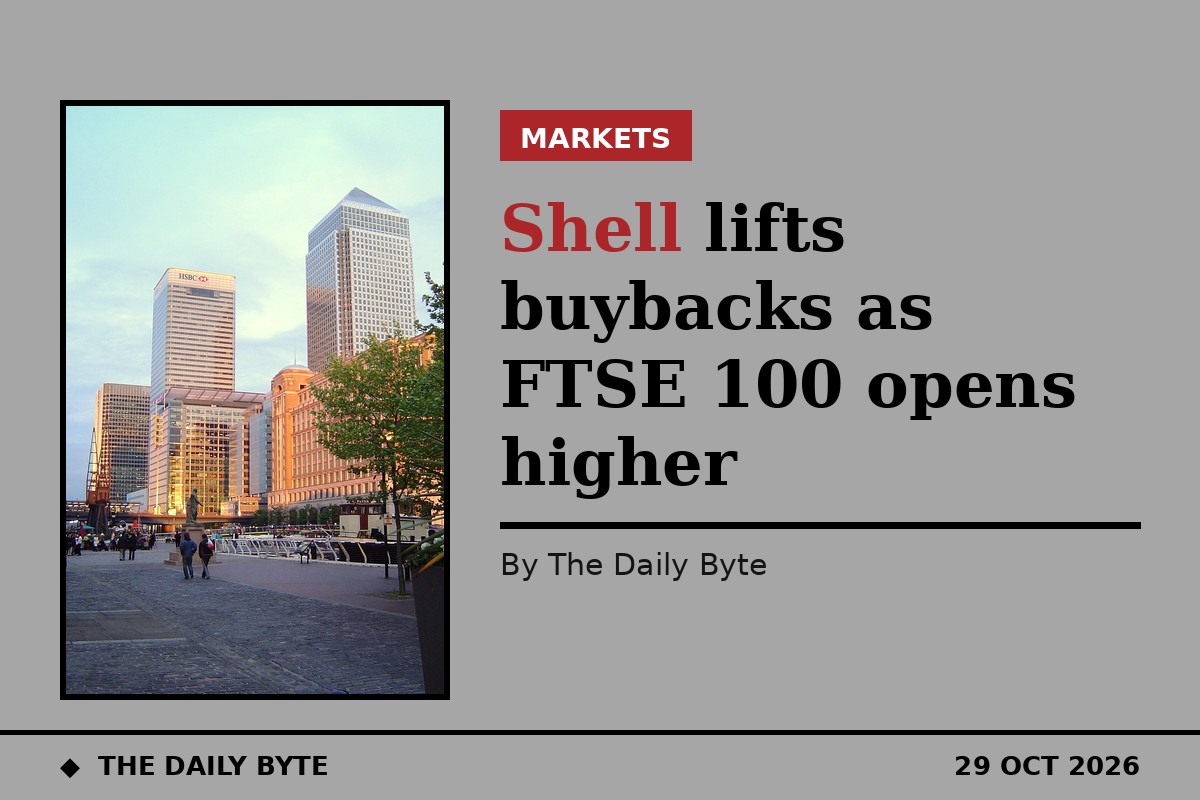 Shell lifts buybacks as FTSE 100 opens higher
