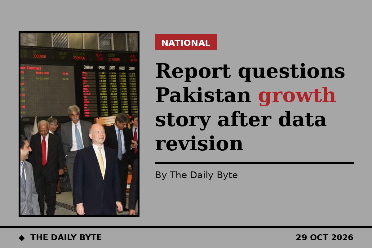 Report questions Pakistan growth story after data revision