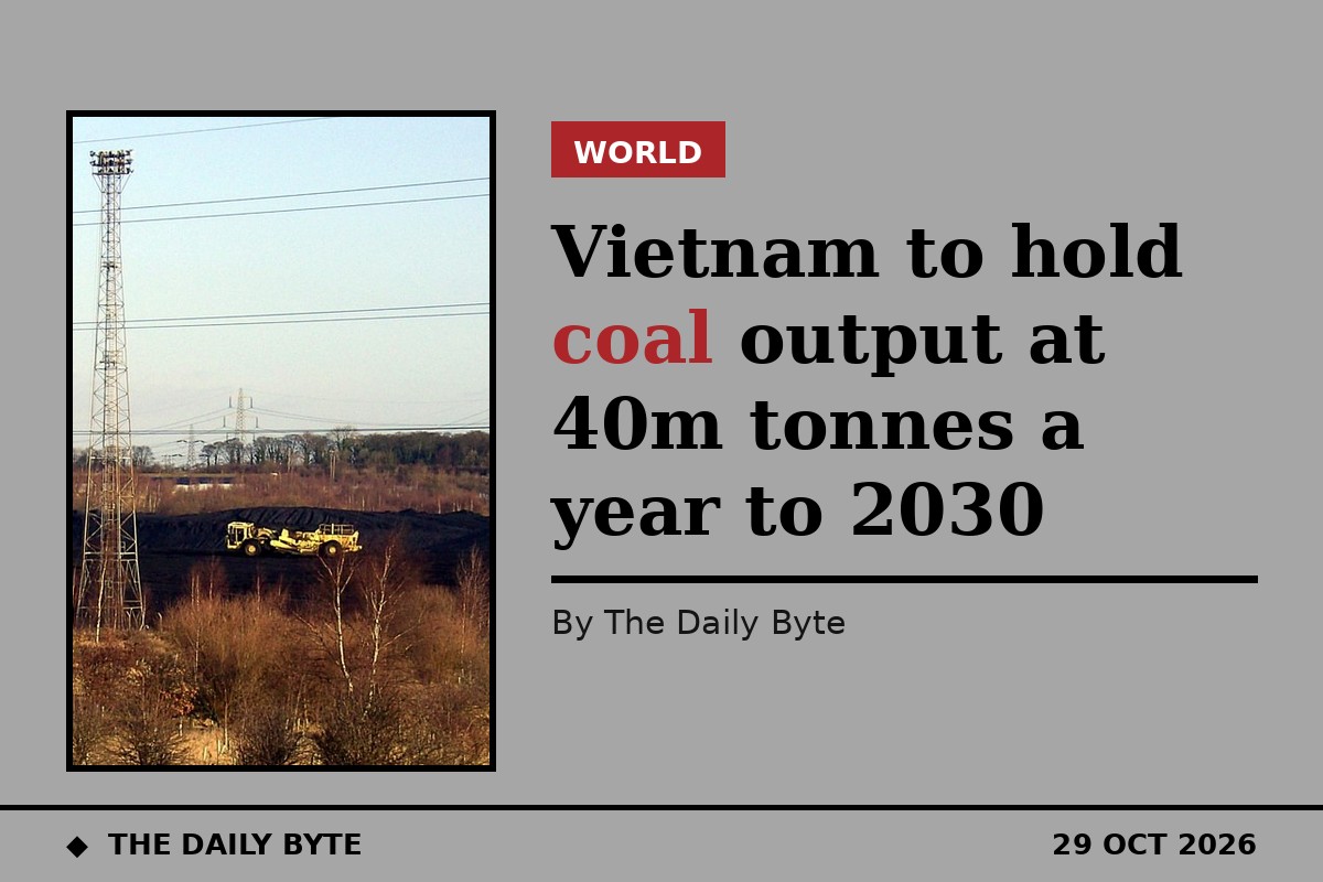 Coal stockpile at a power plant (generic file photo; not a Vinacomin site)