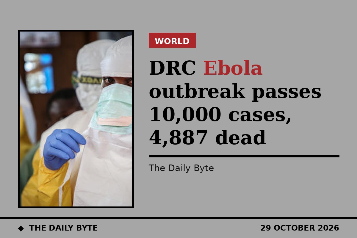 Health workers in protective equipment at an Ebola treatment centre (file photo)