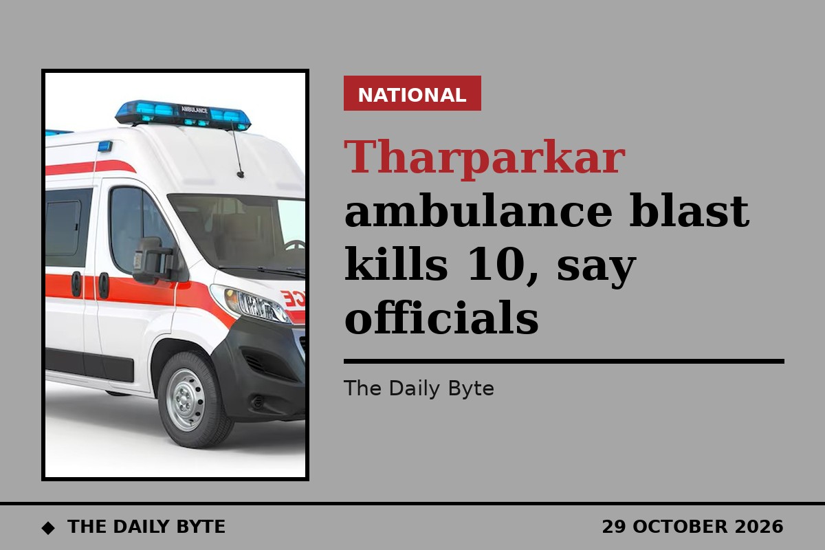 Tharparkar ambulance blast kills 10, say officials