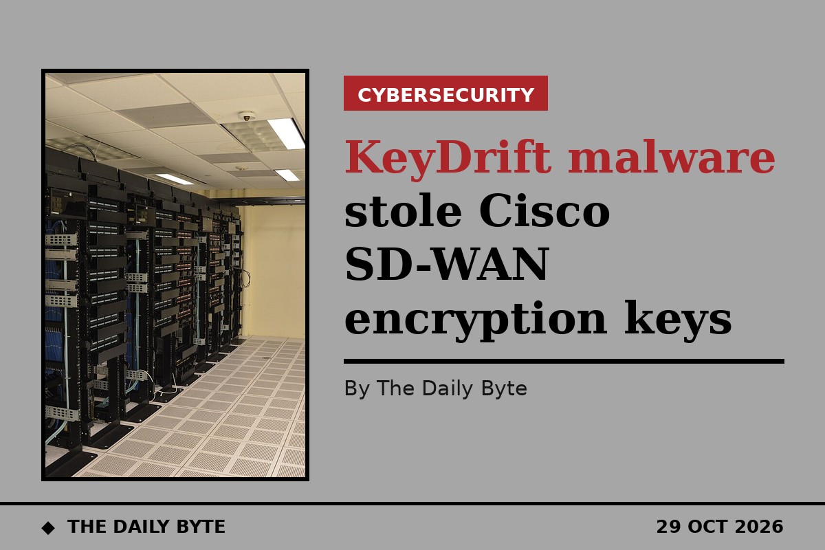 KeyDrift malware stole Cisco SD-WAN encryption keys