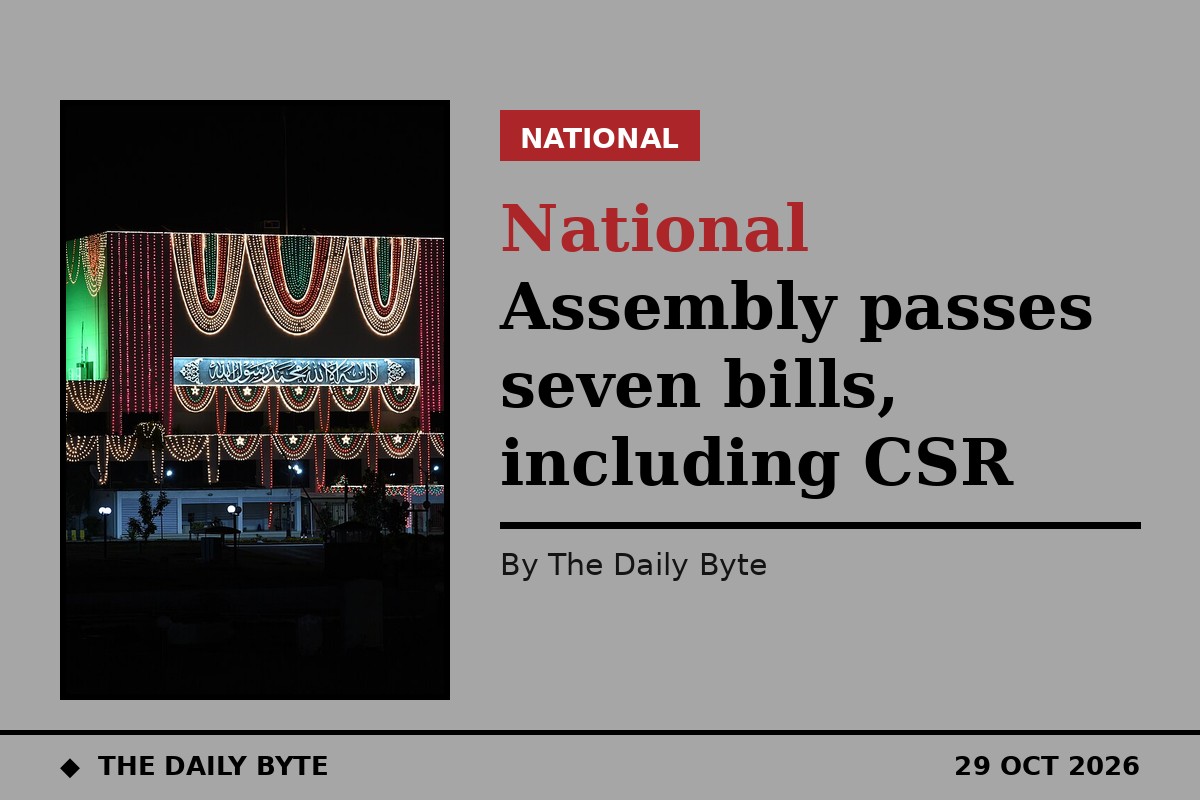 National Assembly passes seven bills, including CSR