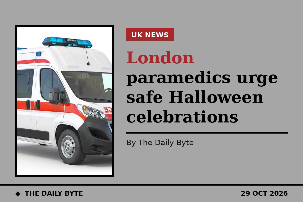 London paramedics urge safe Halloween celebrations
