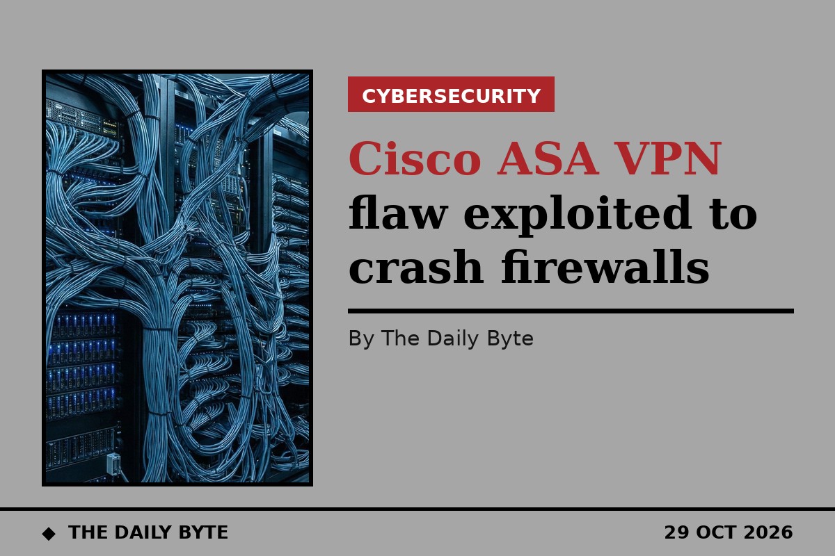 Cisco ASA VPN flaw exploited to crash firewalls